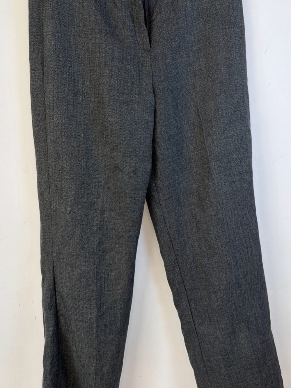 Levine Classics Gray Herringbone Tweed Dress Pants Women's Size 10
